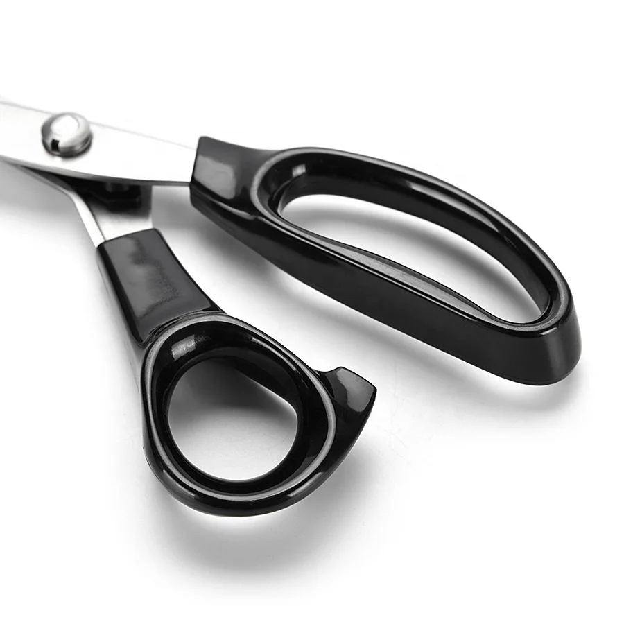 Yangjiang manufacturer 8 Inch plastic handle Antirust Stainless Steel tailor scissors