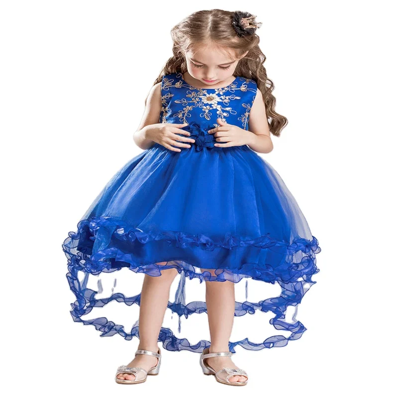 Elegant style girl Princess evening dress flower girl blue gown for 10 years old long tail big girl dresses for party
Elegant style girl Princess evening dress flower girl blue gown for 10 years old long tail big girl dresses for party