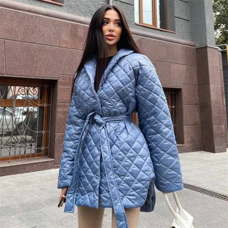 Wholesale Women's European American Winter Clothing Slim-Fit Lapel Long-Sleeved Plaid Long Personalized Cotton Coat
Wholesale Women's European American Winter Clothing Slim-Fit Lapel Long-Sleeved Plaid Long Personalized Cotton Coat