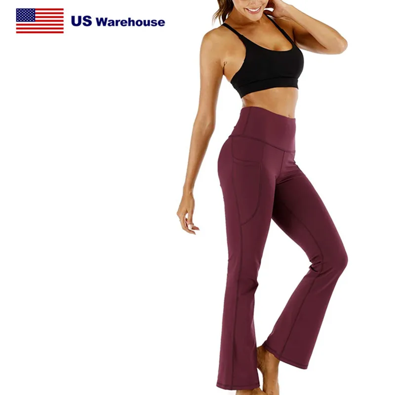 Polyester Spandex USA STOCK Fast Dispatch Yoga Pants with Pockets High Waisted for Women Bootleg Dress Pants
Polyester Spandex USA STOCK Fast Dispatch Yoga Pants with Pockets High Waisted for Women Bootleg Dress Pants