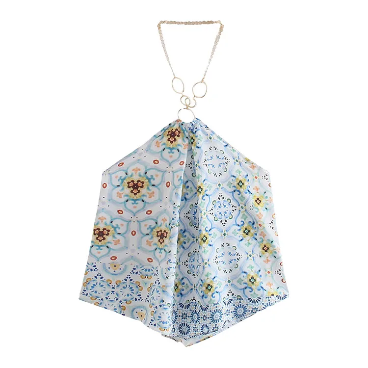 BMURHMZA2021 summer new women's casual holiday style patchwork printed open back women's waistcoat with hanging neck, Picture shows
BMURHMZA2021 summer new women's casual holiday style patchwork printed open back women's waistcoat with hanging neck, Picture shows