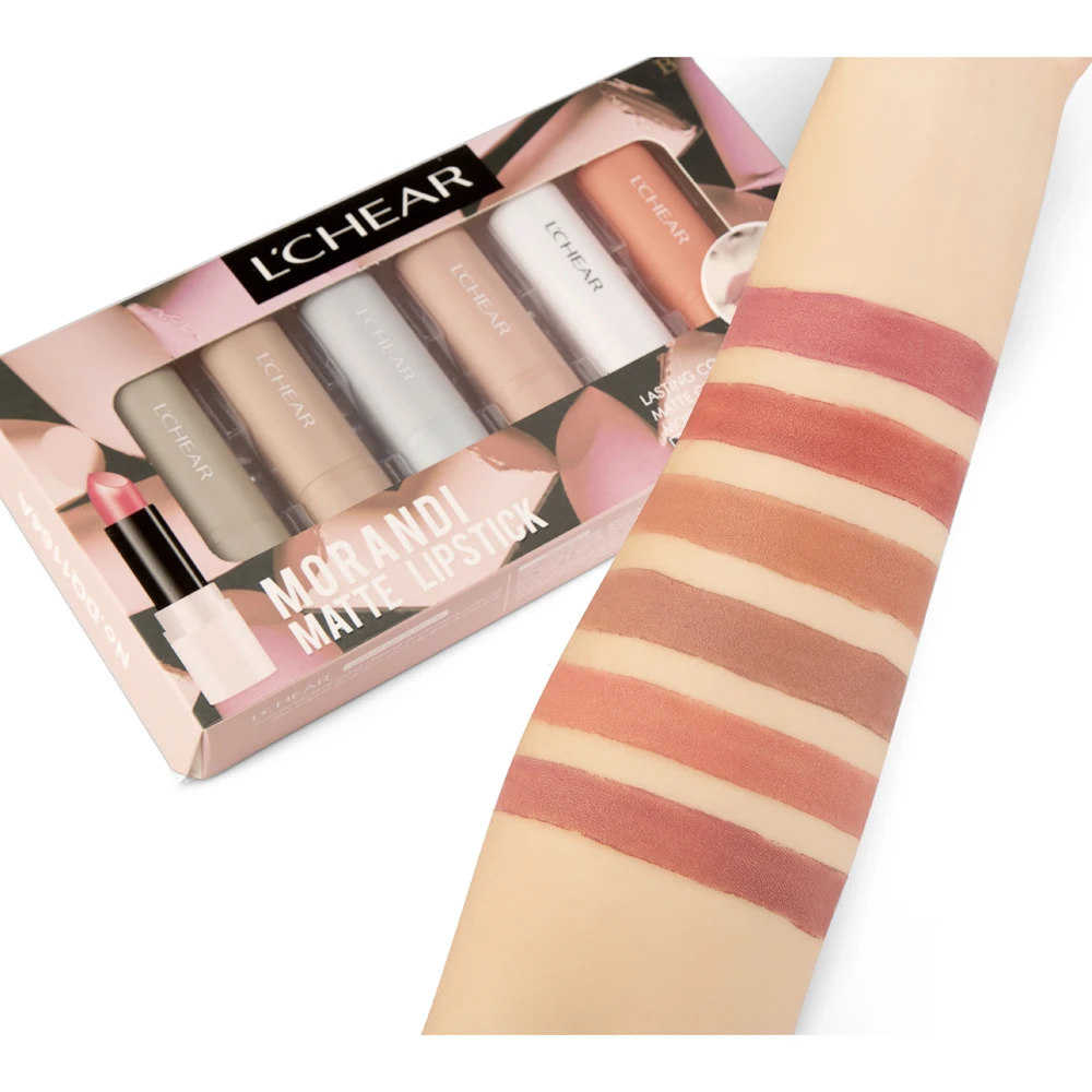 Factory Wholesale Cosmetics Multi-Colored Lipstick Private Label L'CHEAR MORANDI Matte Lipstick Set DQ1164
Factory Wholesale Cosmetics Multi-Colored Lipstick Private Label L'CHEAR MORANDI Matte Lipstick Set DQ1164
