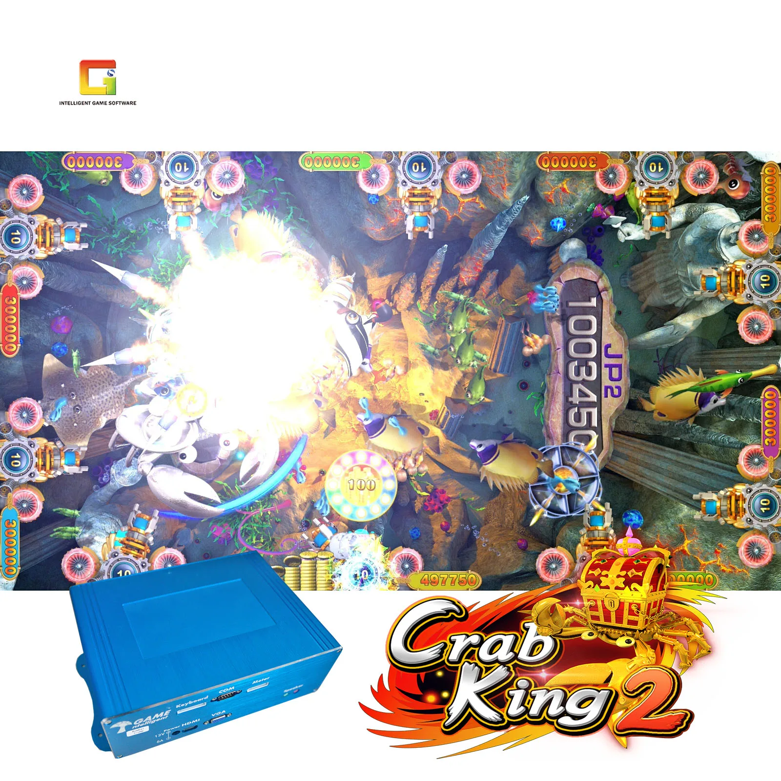 DDP Game developer sales fish Shooting Game adjustable 50% holding Crab king II Fish Game board
DDP Game developer sales fish Shooting Game adjustable 50% holding Crab king II Fish Game board