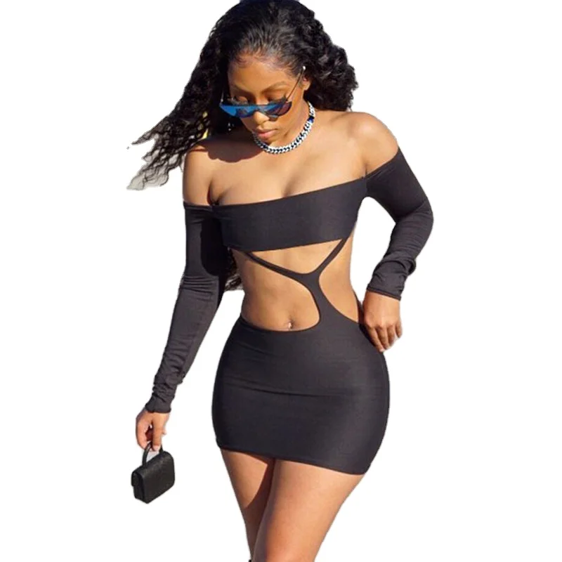 2021Spring New Design Women Clothing Long Sleeve Sexy Off Shoulder Hollow Out Bodycon Mini Dress Nightclub Party Dress, Picture color
2021Spring New Design Women Clothing Long Sleeve Sexy Off Shoulder Hollow Out Bodycon Mini Dress Nightclub Party Dress, Picture color