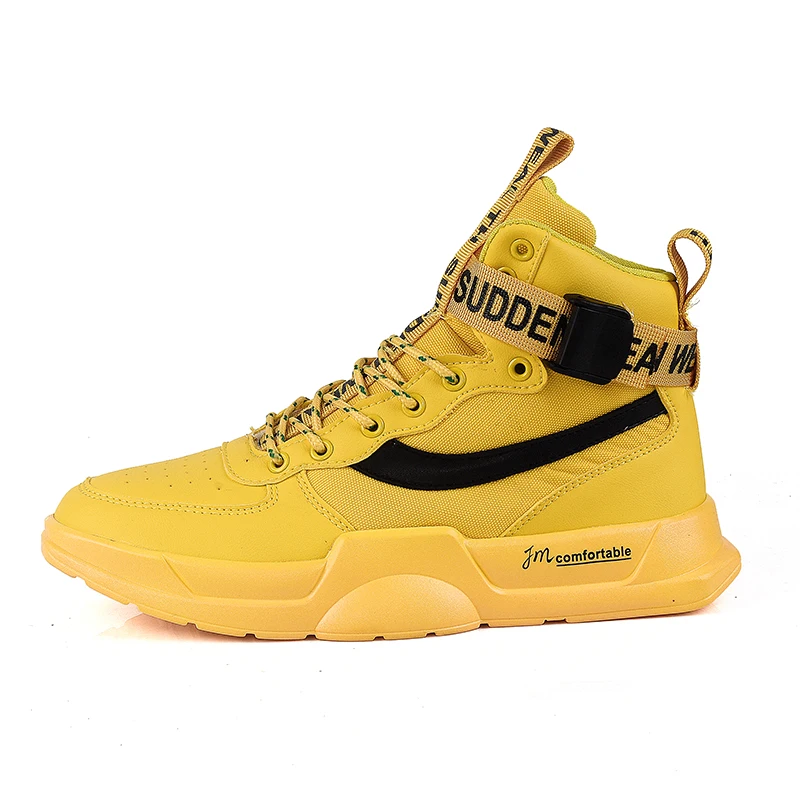 Autumn 2021 high-top men's casual shoes men's fashion sneakers men's running shoes, Black/yellow/white/grey
Autumn 2021 high-top men's casual shoes men's fashion sneakers men's running shoes, Black/yellow/white/grey