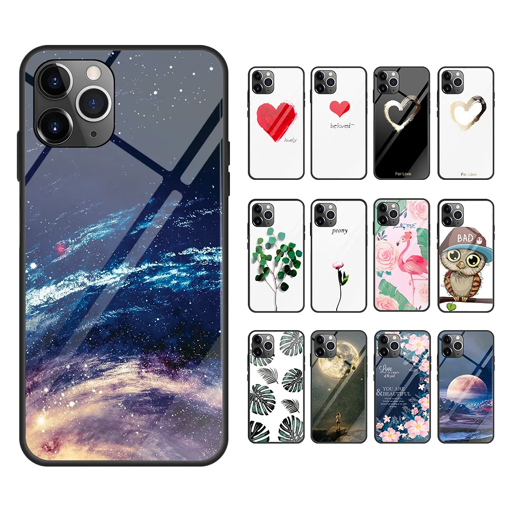 Explosion-proof Tempered Glass Mobile Phone Case +Tempered Glass colored drawing Mobile Phone 11 pro max Back Cover
Explosion-proof Tempered Glass Mobile Phone Case +Tempered Glass colored drawing Mobile Phone 11 pro max Back Cover