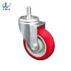 Black Bracket /PU Caster Wheel For Washing Machine Base