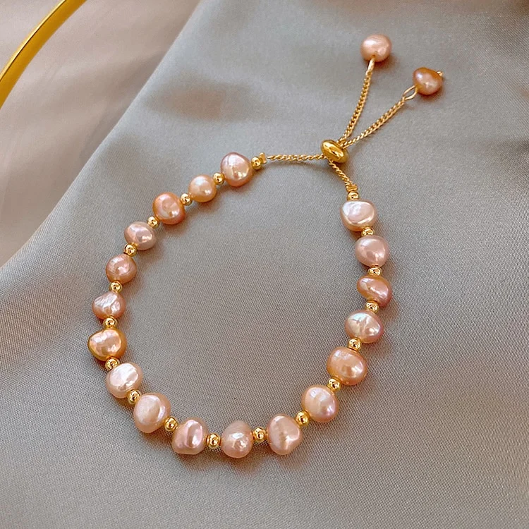 Vintage Luxury Natural Pearl Bracelet for Woman Fashion Handmade Classic Gold Chain Cuff Bracelet Jewelry Anniversary Gift, Customized color
Vintage Luxury Natural Pearl Bracelet for Woman Fashion Handmade Classic Gold Chain Cuff Bracelet Jewelry Anniversary Gift, Customized color