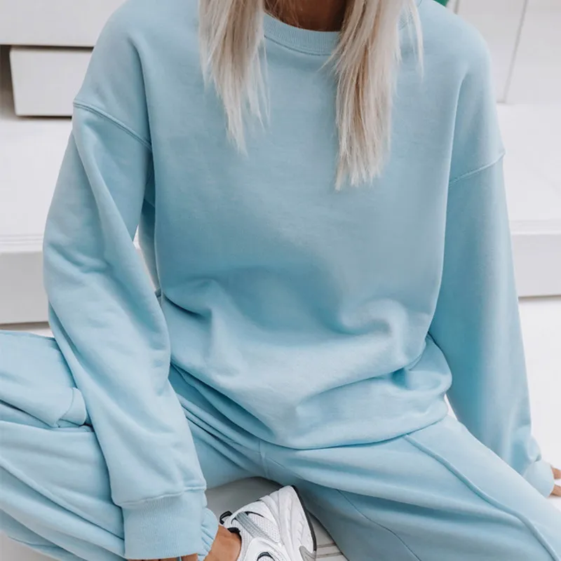 New Arrival Autumn Winter S-XL Plus Size Long Sleeves Jogging Pants Suits 2 Piece Hoodie Set Women, As picture
New Arrival Autumn Winter S-XL Plus Size Long Sleeves Jogging Pants Suits 2 Piece Hoodie Set Women, As picture