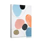 Oil Painting Paintings Fine Art Abstract Oil Painting Canvas Blue Pink And Yellow Color Large Paintings For Wall