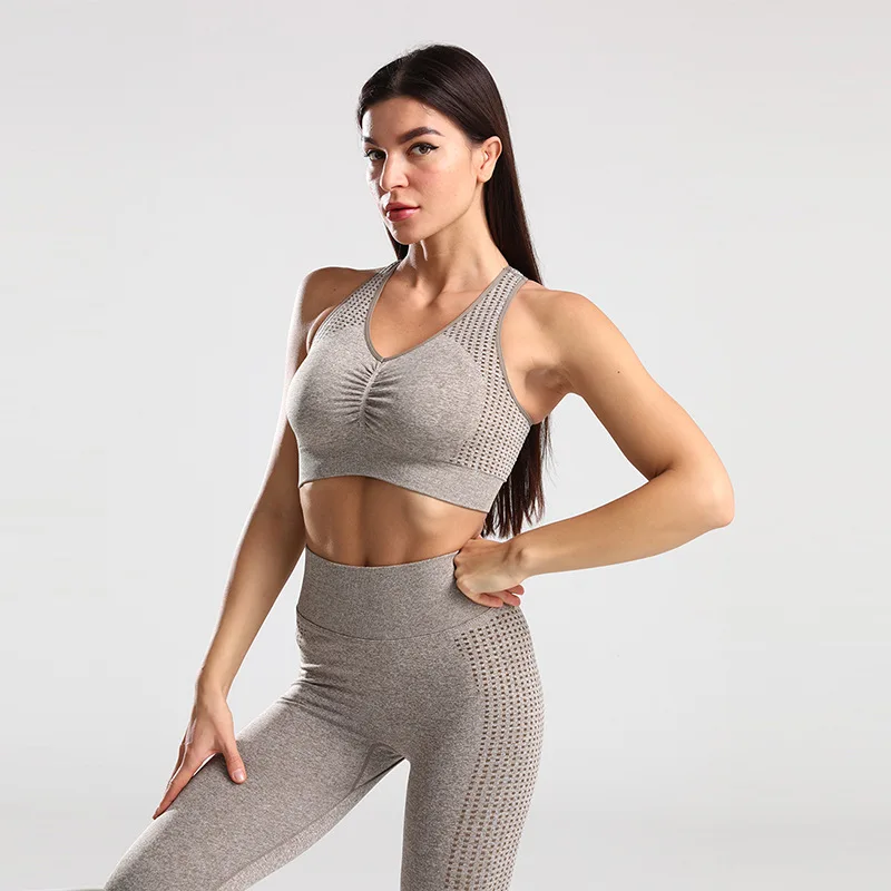 Fitness & yoga wear seamless women gym wear bra with leggings workout wear fitness yoga sets, Customized colors
Fitness & yoga wear seamless women gym wear bra with leggings workout wear fitness yoga sets, Customized colors