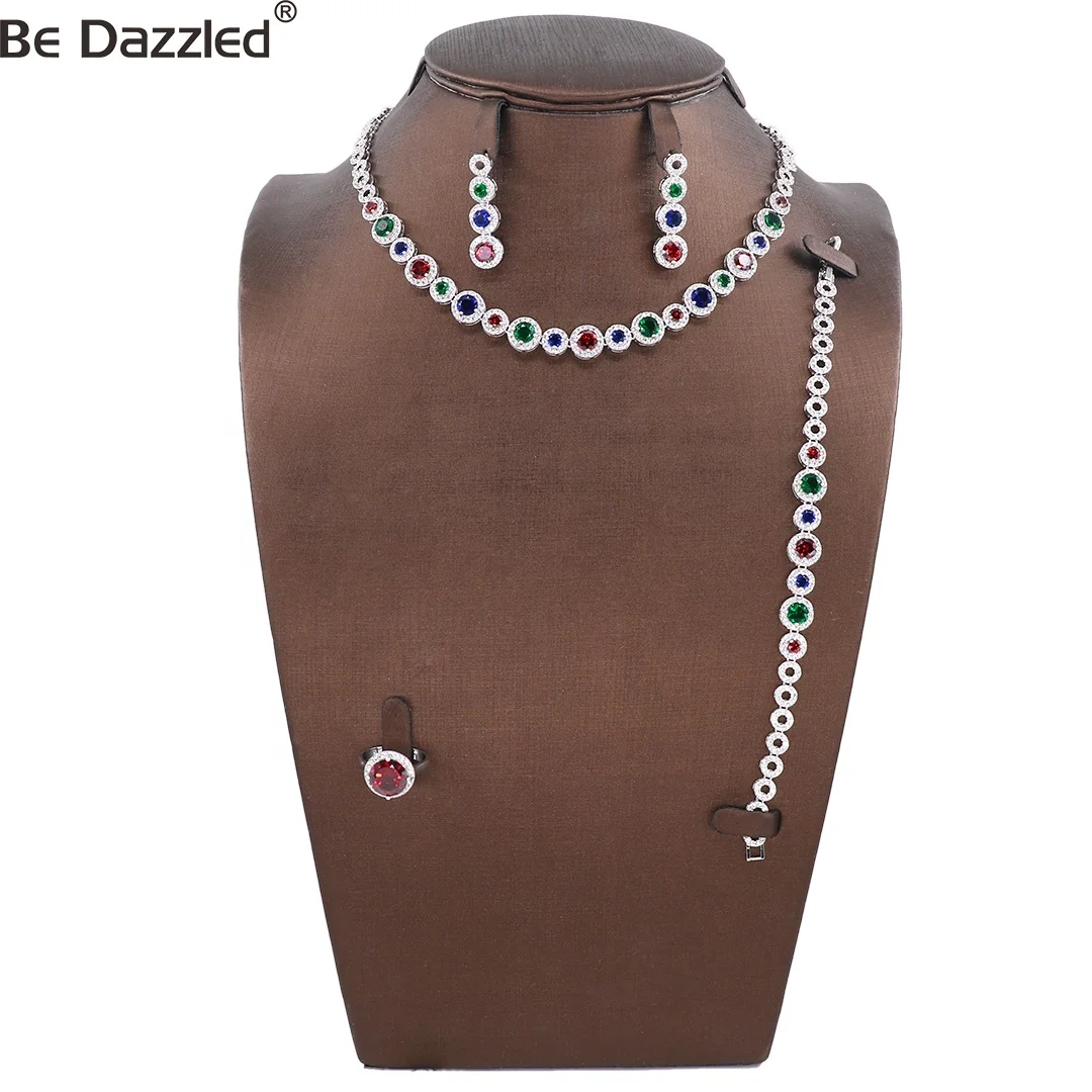 Bedazzled Fashion Bridal Luxury Mixed Colors Cubic Zirconia Brass Rhodium Jewelry Necklace earrings Set For Women jewelry
Bedazzled Fashion Bridal Luxury Mixed Colors Cubic Zirconia Brass Rhodium Jewelry Necklace earrings Set For Women jewelry