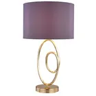 oval tube tube table lamp plated metal grey table lamp