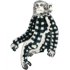 Toothbrush embroidered monkey toothbrush embroidery patch flocking embroidery