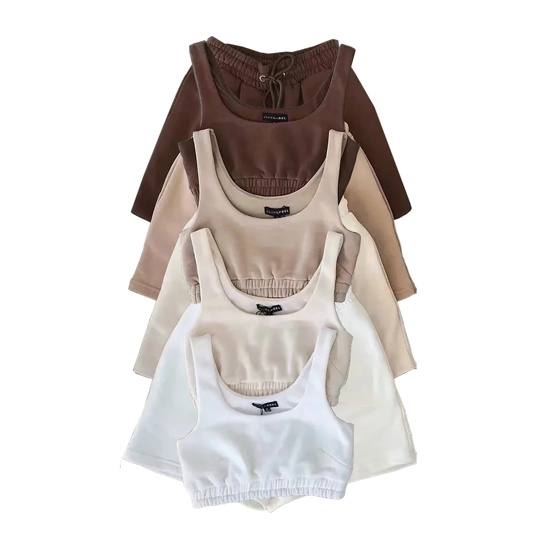 Wholesale Women Two Piece Set 2021 New Casual Sports Wear Two Piece Short Set Women 2 Piece Set
Wholesale Women Two Piece Set 2021 New Casual Sports Wear Two Piece Short Set Women 2 Piece Set