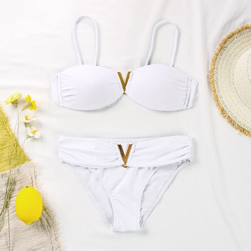 Sexy Push Up Solid Swimsuit Female Bikinis String Bathing Suit Women Swimwear Bandaeu V Neck Biquini 2020 Bikini Set
Sexy Push Up Solid Swimsuit Female Bikinis String Bathing Suit Women Swimwear Bandaeu V Neck Biquini 2020 Bikini Set