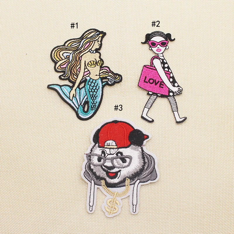New cartoon cartoon cartoon Mermaid embroidery cloth with little girl embroidery patch
New cartoon cartoon cartoon Mermaid embroidery cloth with little girl embroidery patch