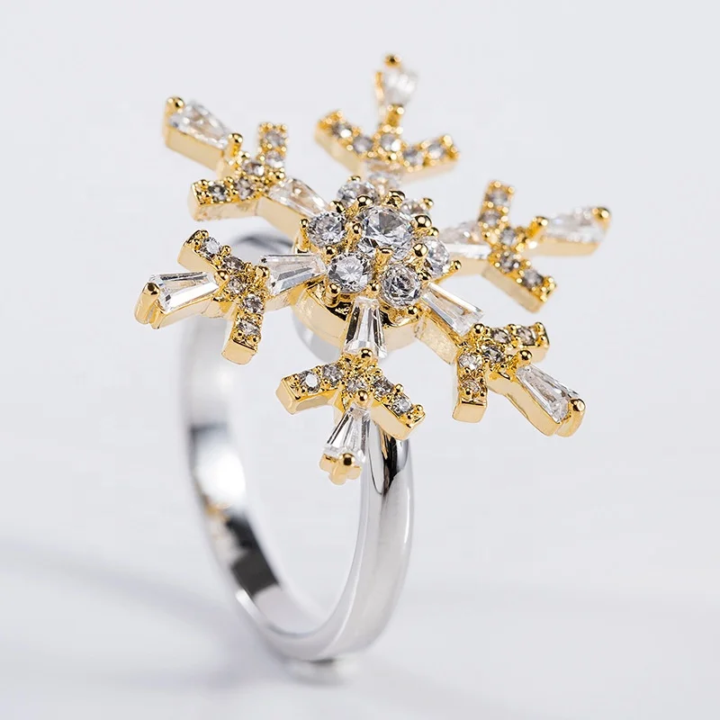 Luxury Female Snowflake Ring Fashion Silver Yellow Black Color Crystal Zircon Stone Ring Vintage Wedding Rings
Luxury Female Snowflake Ring Fashion Silver Yellow Black Color Crystal Zircon Stone Ring Vintage Wedding Rings