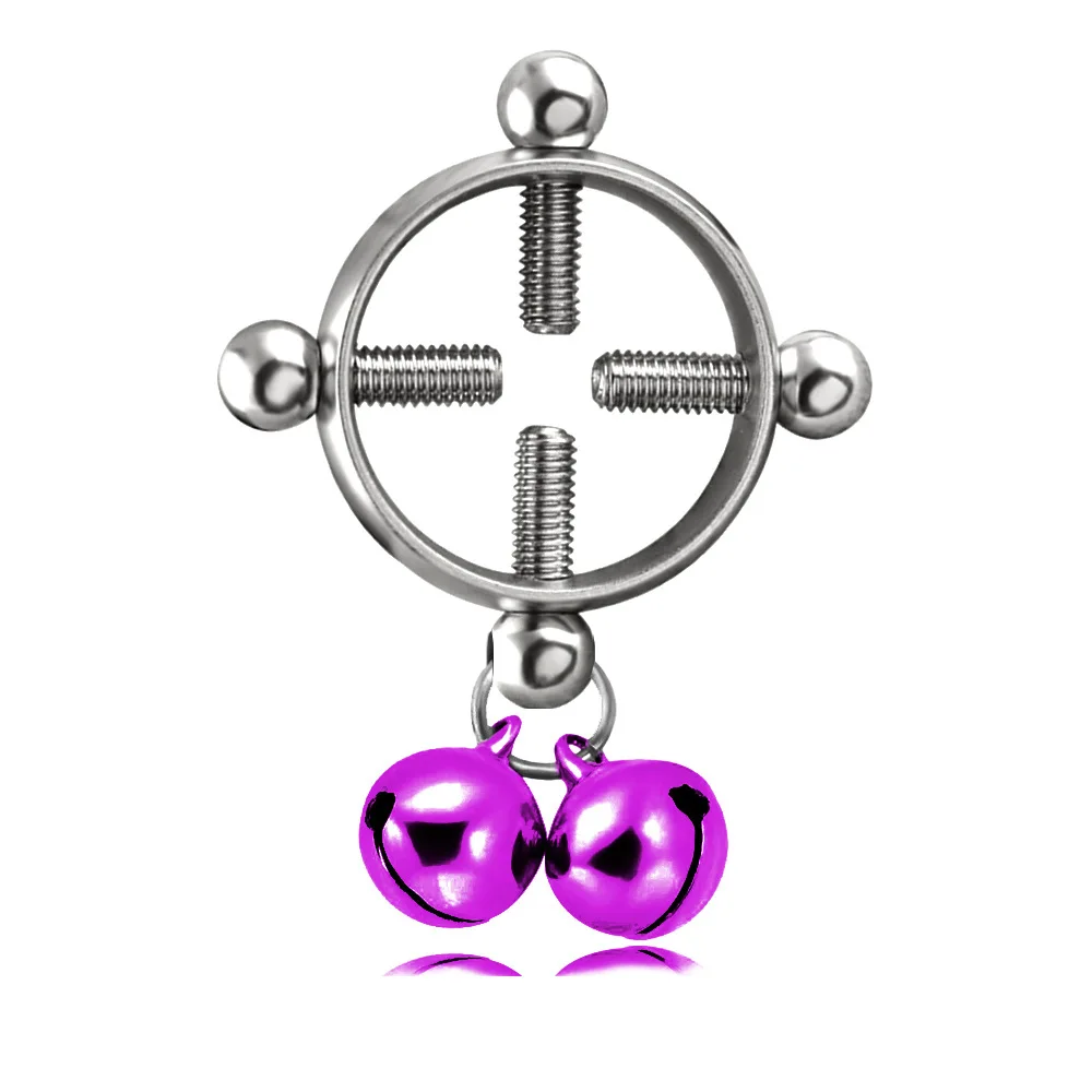 Fashion Non-perforated Adjustable Breast Ring Clip Colorful Stainless Steel Screw Bell Fake Nipple Ring
Fashion Non-perforated Adjustable Breast Ring Clip Colorful Stainless Steel Screw Bell Fake Nipple Ring