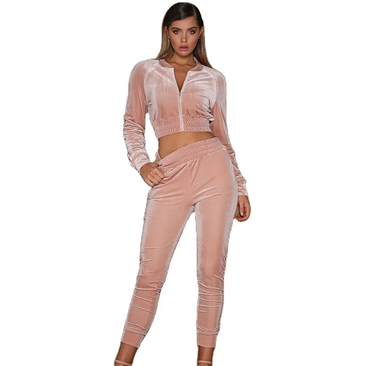 Dongguan Winter Autumn Women 2 Piece Sweatsuit jogging style Velvet Crop Top Tracksuits, As showed
Dongguan Winter Autumn Women 2 Piece Sweatsuit jogging style Velvet Crop Top Tracksuits, As showed