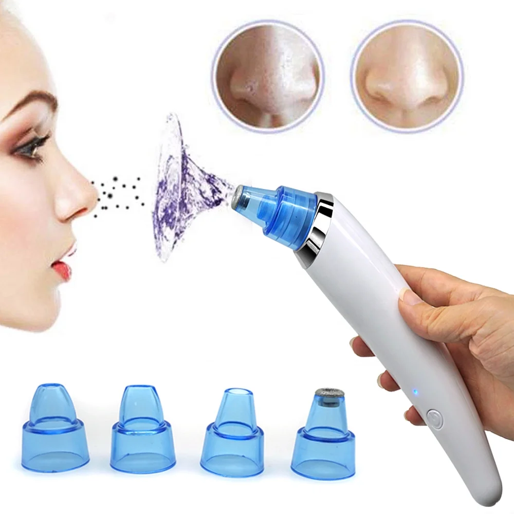 

2020 usb rechargeable deep cleansing derma suction facial nose strip pore cleaner electric tool kit blackhead remover vacuum