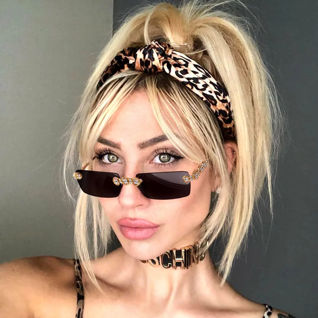 Fashion retro small frame metal diamond sunglasses Korean rimless sunglasses women sun glasses
Fashion retro small frame metal diamond sunglasses Korean rimless sunglasses women sun glasses