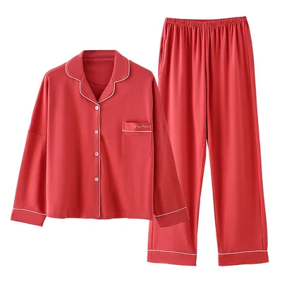 Custom Plain Color Cute Pajamas for Women Long Sleeve Female Sleepwear, White, black, orcustomized color
Custom Plain Color Cute Pajamas for Women Long Sleeve Female Sleepwear, White, black, orcustomized color