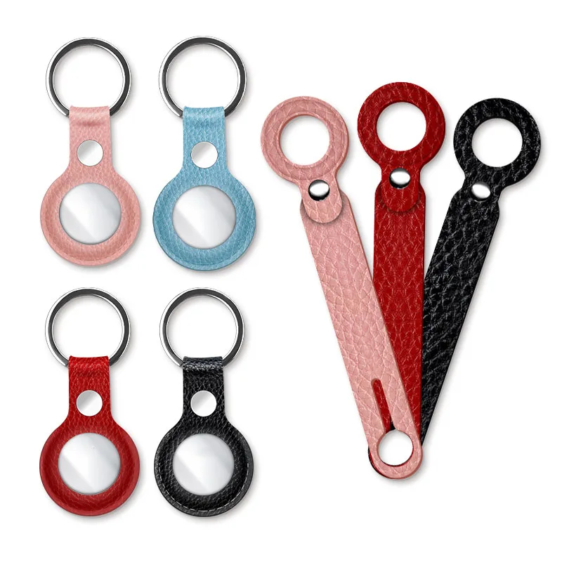 New design Anti-lost Cover Case locator tracker anti-lost device keychain Leather protective cover suitable for Apple Airtags ca, 4 colors
New design Anti-lost Cover Case locator tracker anti-lost device keychain Leather protective cover suitable for Apple Airtags ca, 4 colors