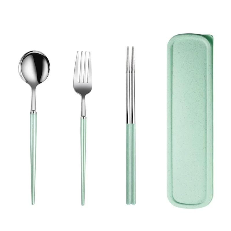 Food Grade Outdoor Utensils Set Stainless Steel Cutlery Travel Set, Blue/green/pink/purple
Food Grade Outdoor Utensils Set Stainless Steel Cutlery Travel Set, Blue/green/pink/purple