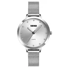 Crystal Women Watch Glass Skmei 1291 Crystal Sparkling Women Watch Simple Elegant Quartz Watch For Lady