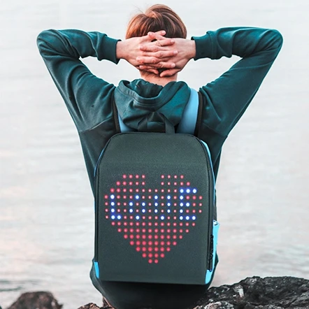 Yzora wifi app led light mochila walking billboard led display screen outdoor waterproof smart 16*16 pix led backbag, Rose red, blue, black
Yzora wifi app led light mochila walking billboard led display screen outdoor waterproof smart 16*16 pix led backbag, Rose red, blue, black