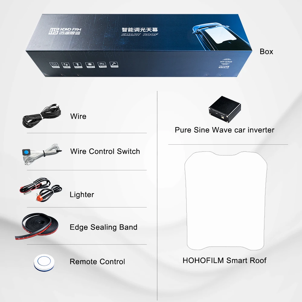 HOHOFILM Smart Roof Film 12V PDLC Smart Film Switchable Electric White Dimming Glass Electronic Film For Car Vehicles Roof
HOHOFILM Smart Roof Film 12V PDLC Smart Film Switchable Electric White Dimming Glass Electronic Film For Car Vehicles Roof