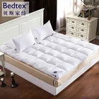 2-4CM White Goose Down Mattress Topper Feather Bed Feather Mattress Protector