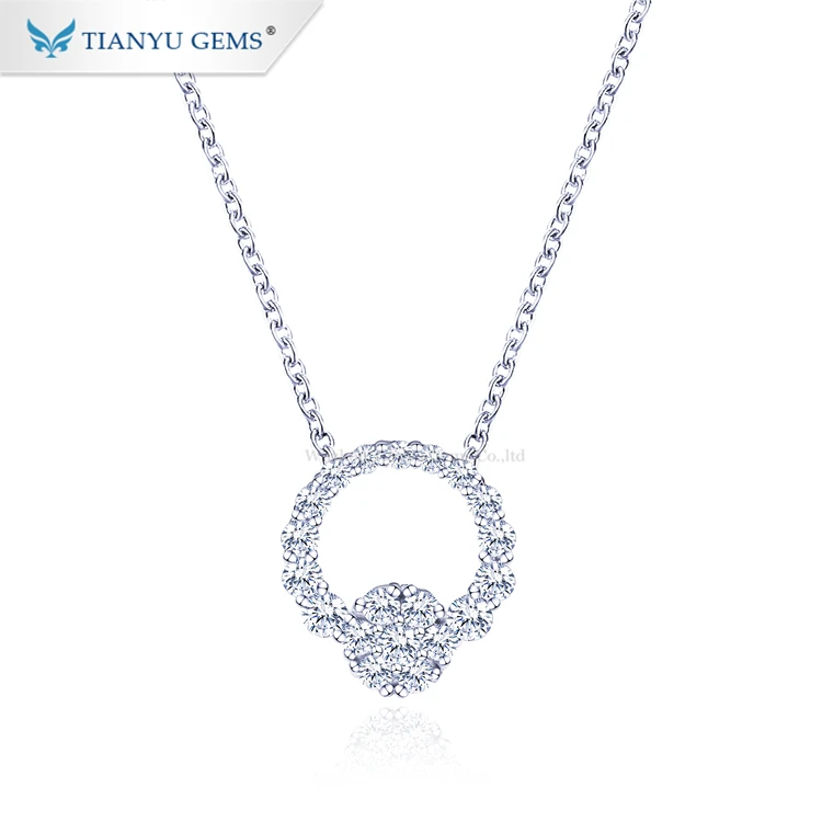 Tianyu gems moissanite white gold material pendant necklace jewelry simple necklaces for women
Tianyu gems moissanite white gold material pendant necklace jewelry simple necklaces for women