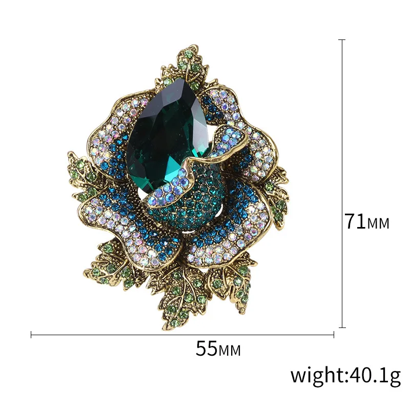 Large Accessories Fashion Jewelry Rose Flower Rhinestone Crystal Designer And Pin Ladies Women Luxury Brooch, Picture shows
Large Accessories Fashion Jewelry Rose Flower Rhinestone Crystal Designer And Pin Ladies Women Luxury Brooch, Picture shows