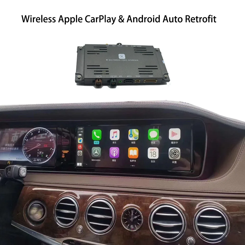 Vehicles Wirelessly CarPlay for Mercedes W222 S400 In-car Display Support Apple Music Waze Google Maps Mirror Link
Vehicles Wirelessly CarPlay for Mercedes W222 S400 In-car Display Support Apple Music Waze Google Maps Mirror Link