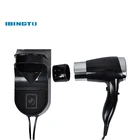 Mini bathroom hotel low noise wall mounting holder hair dryer