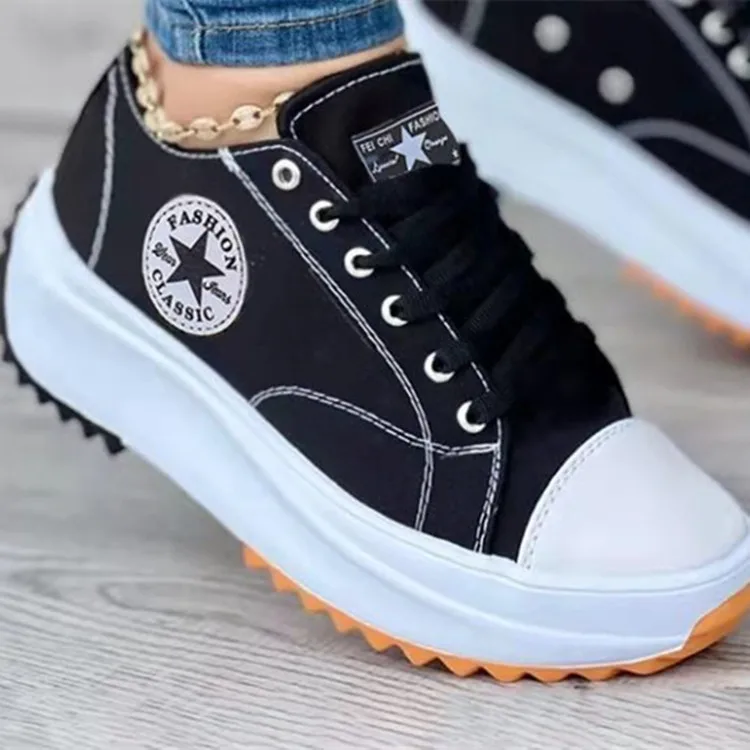 Fashion Top Ladies Canvas Shoes Low Top Ladies Platform Casual Shoes Ladies Sports Star Skateboard Shoes
Fashion Top Ladies Canvas Shoes Low Top Ladies Platform Casual Shoes Ladies Sports Star Skateboard Shoes