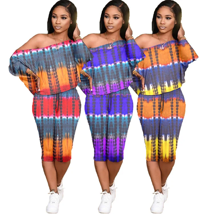 Summer women's fashion tie-dye printing casual diagonal shorts two-piece shorts, Customized color
Summer women's fashion tie-dye printing casual diagonal shorts two-piece shorts, Customized color