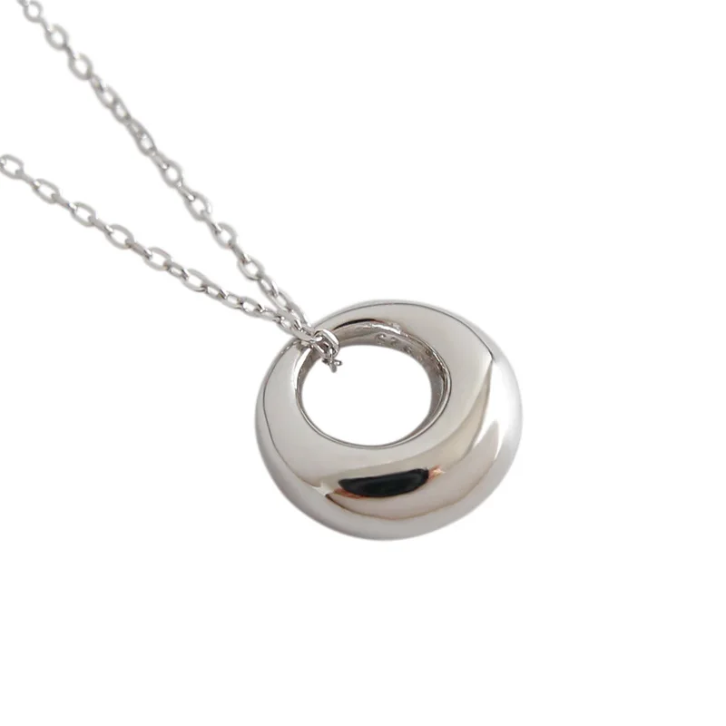 Good Quality High Polished 18k Gold Plated S925 Necklace 925 Sterling Silver Geometric Circle Pendant Necklace
Good Quality High Polished 18k Gold Plated S925 Necklace 925 Sterling Silver Geometric Circle Pendant Necklace