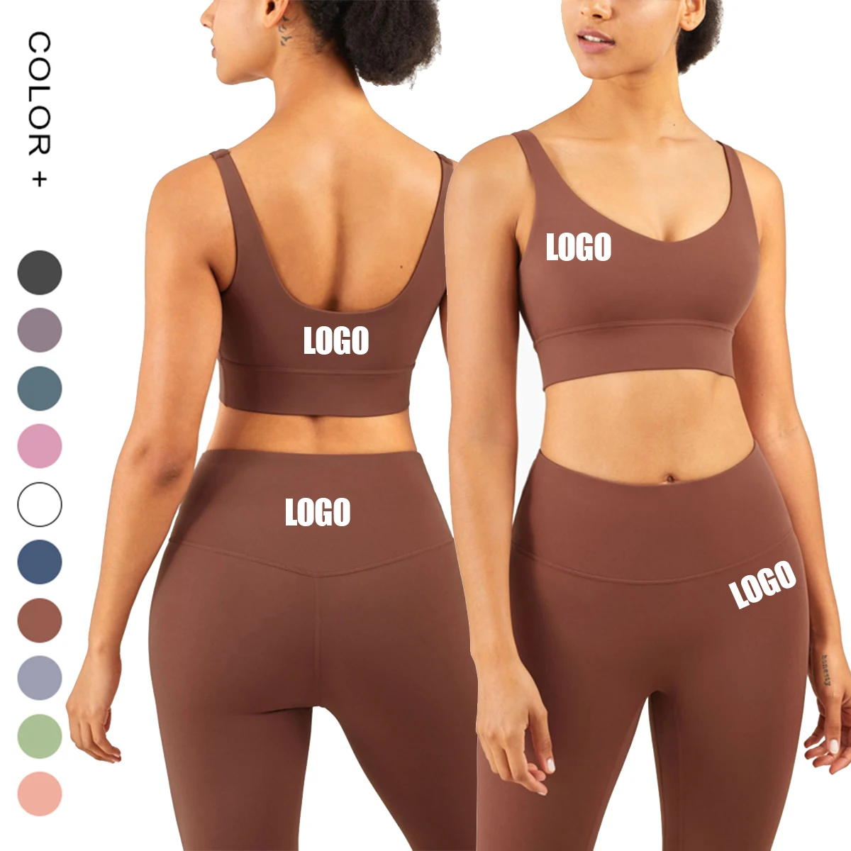 Ladies Workout Set Basic Seamless Women Sportswear Skin-Friendly Blank Gym Apparel, Multi color
Ladies Workout Set Basic Seamless Women Sportswear Skin-Friendly Blank Gym Apparel, Multi color