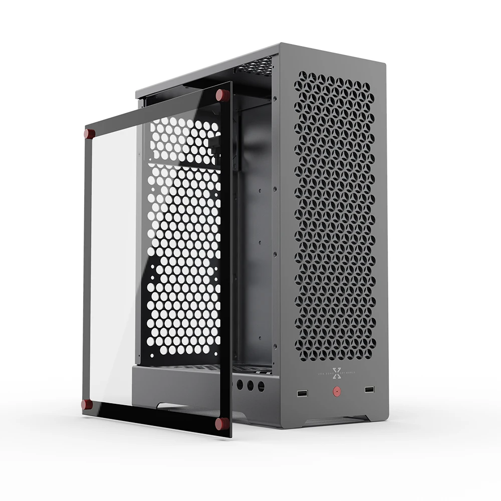 Mini MATX Case C1 Aluminum Alloy PC case Desktop Chassis DIY PC case with DIY Installation for gaming and home office use, Silver/grey
Mini MATX Case C1 Aluminum Alloy PC case Desktop Chassis DIY PC case with DIY Installation for gaming and home office use, Silver/grey