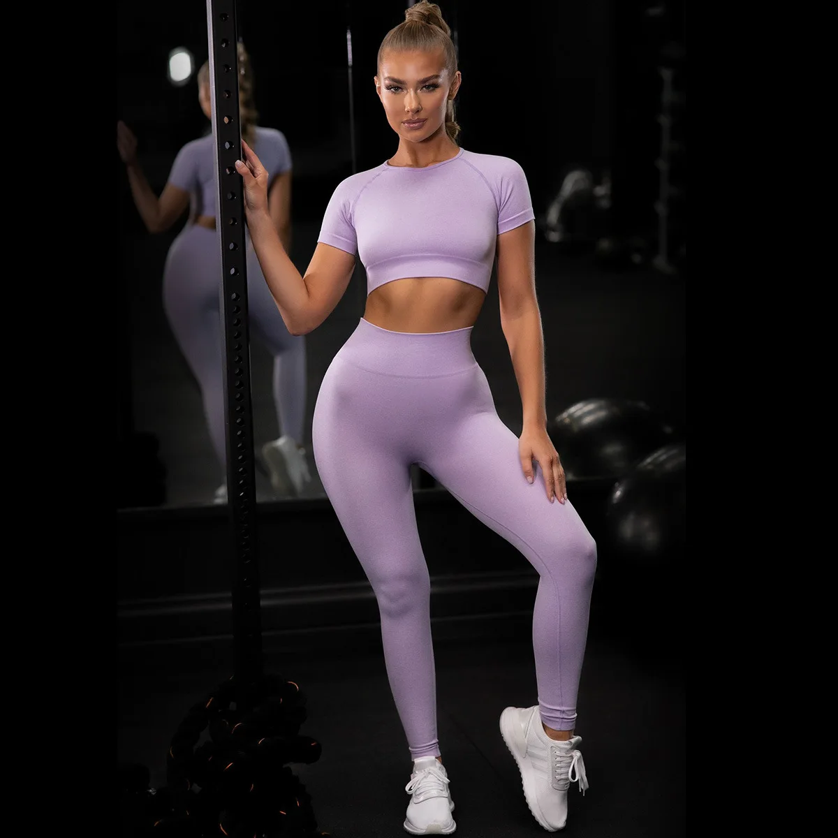 Wholesale custom logo fitness & yoga wear seamless clothing two piece workout gym outfit active wear yoga set for women
Wholesale custom logo fitness & yoga wear seamless clothing two piece workout gym outfit active wear yoga set for women