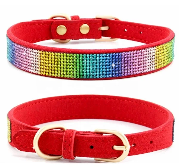 Hot Selling Colorful Diamond Adjustable Dog Necklace Leather Jewelry Personalized Adjustable Pet Collar
Hot Selling Colorful Diamond Adjustable Dog Necklace Leather Jewelry Personalized Adjustable Pet Collar