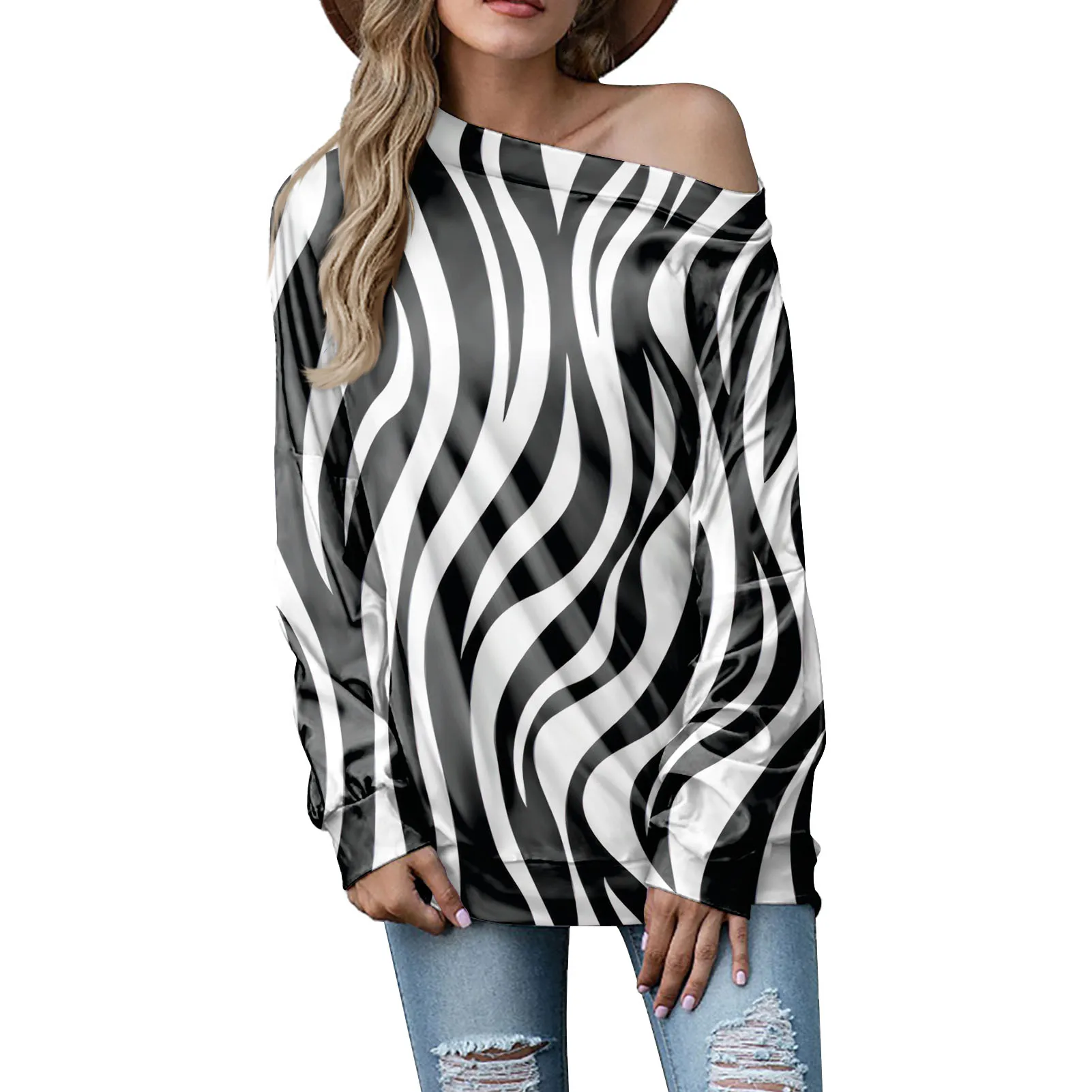 2021 Fashion Floral Print Shirts Women Oblique Shoulder Long Sleeve Tops Casual Loose Plus Size Loose hawaiian Blouse
2021 Fashion Floral Print Shirts Women Oblique Shoulder Long Sleeve Tops Casual Loose Plus Size Loose hawaiian Blouse