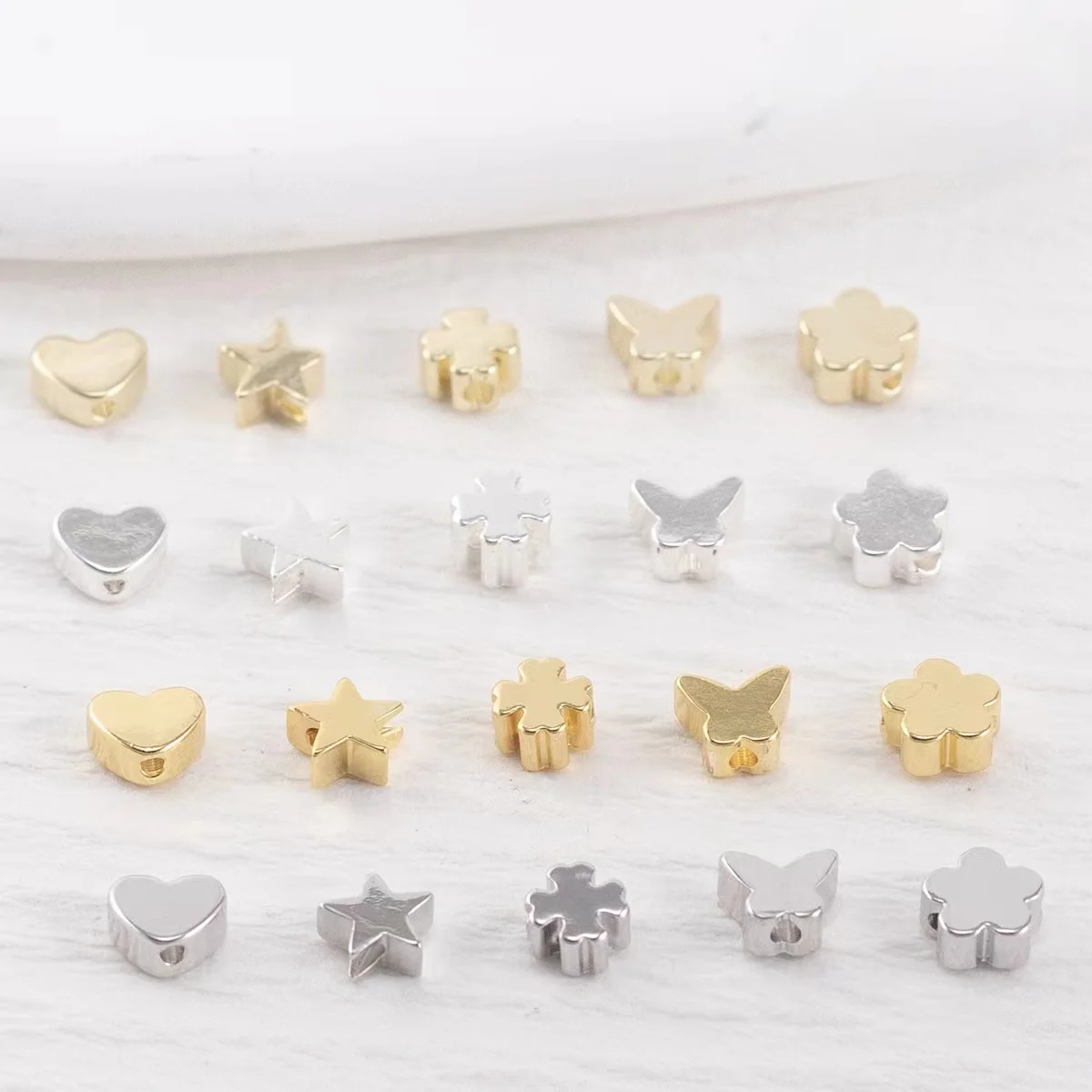 Wholesale Jewelry making decorative necklace crown Butterfly Heart Metal Brass Beads for bracelets
Wholesale Jewelry making decorative necklace crown Butterfly Heart Metal Brass Beads for bracelets