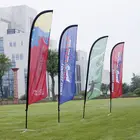 Cheap Outdoor Advertising Flags Custom Feather Beach Flags