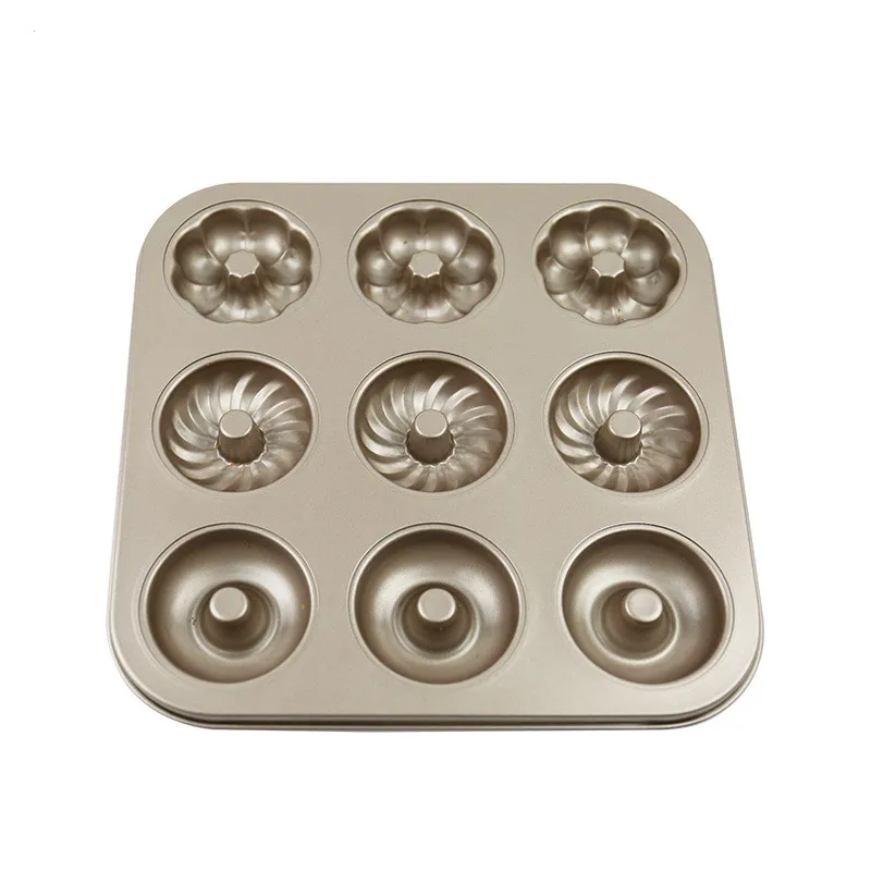 Hot Sale New Product Carbon Steel Non-stick 9 Cups Baking Mould Muffin Pan Mini Cup Donut Cake Mold, Brown
Hot Sale New Product Carbon Steel Non-stick 9 Cups Baking Mould Muffin Pan Mini Cup Donut Cake Mold, Brown