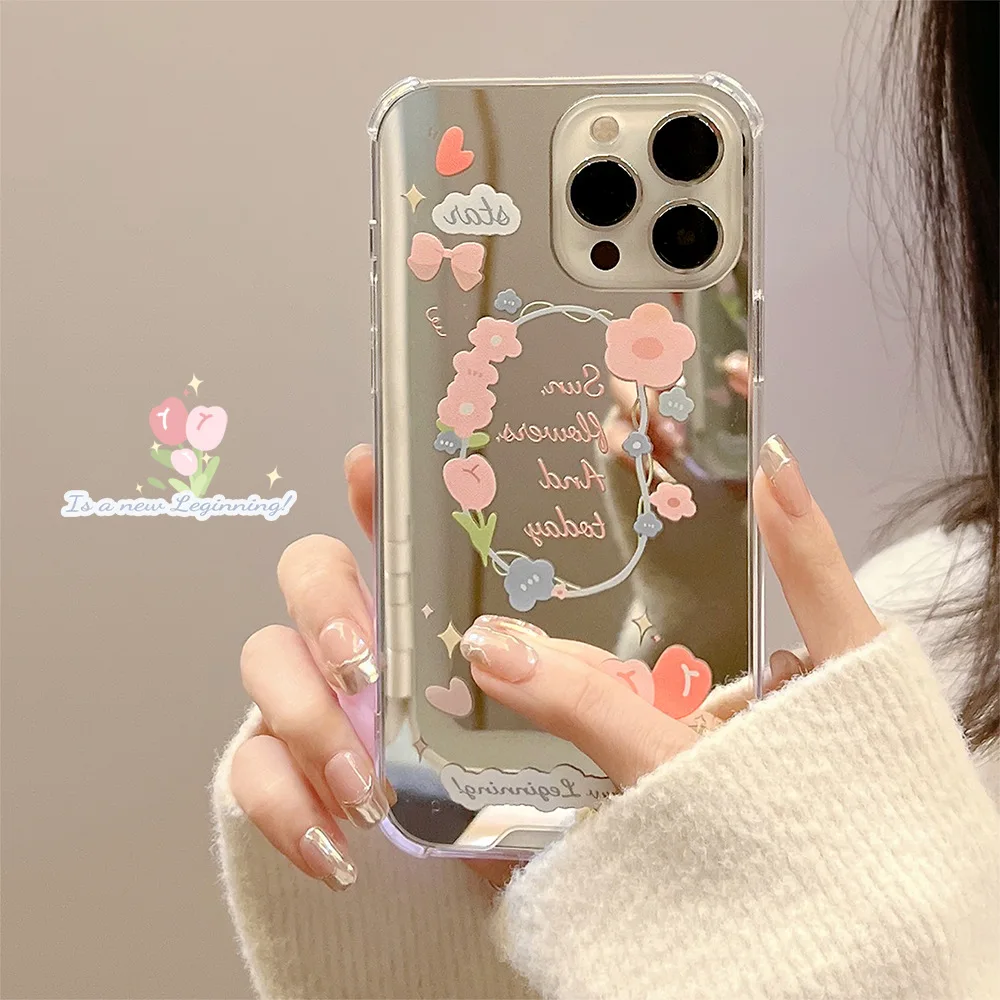 New INS Fresh Small Floral Phone Case soft tpu Silicone Makeup Mirror back cover for iphone 7 8 X 11 12 13PRO MAX, Transparent
New INS Fresh Small Floral Phone Case soft tpu Silicone Makeup Mirror back cover for iphone 7 8 X 11 12 13PRO MAX, Transparent