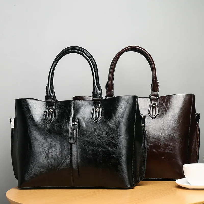 High Quality Oil PU Leather Ladies 2pcs Set Clutch Purse Women Hand Bag,Bags Women Handbags, Black/brown/customization
High Quality Oil PU Leather Ladies 2pcs Set Clutch Purse Women Hand Bag,Bags Women Handbags, Black/brown/customization